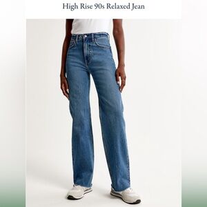 Abercrombie high rise relaxed 90’s jean
